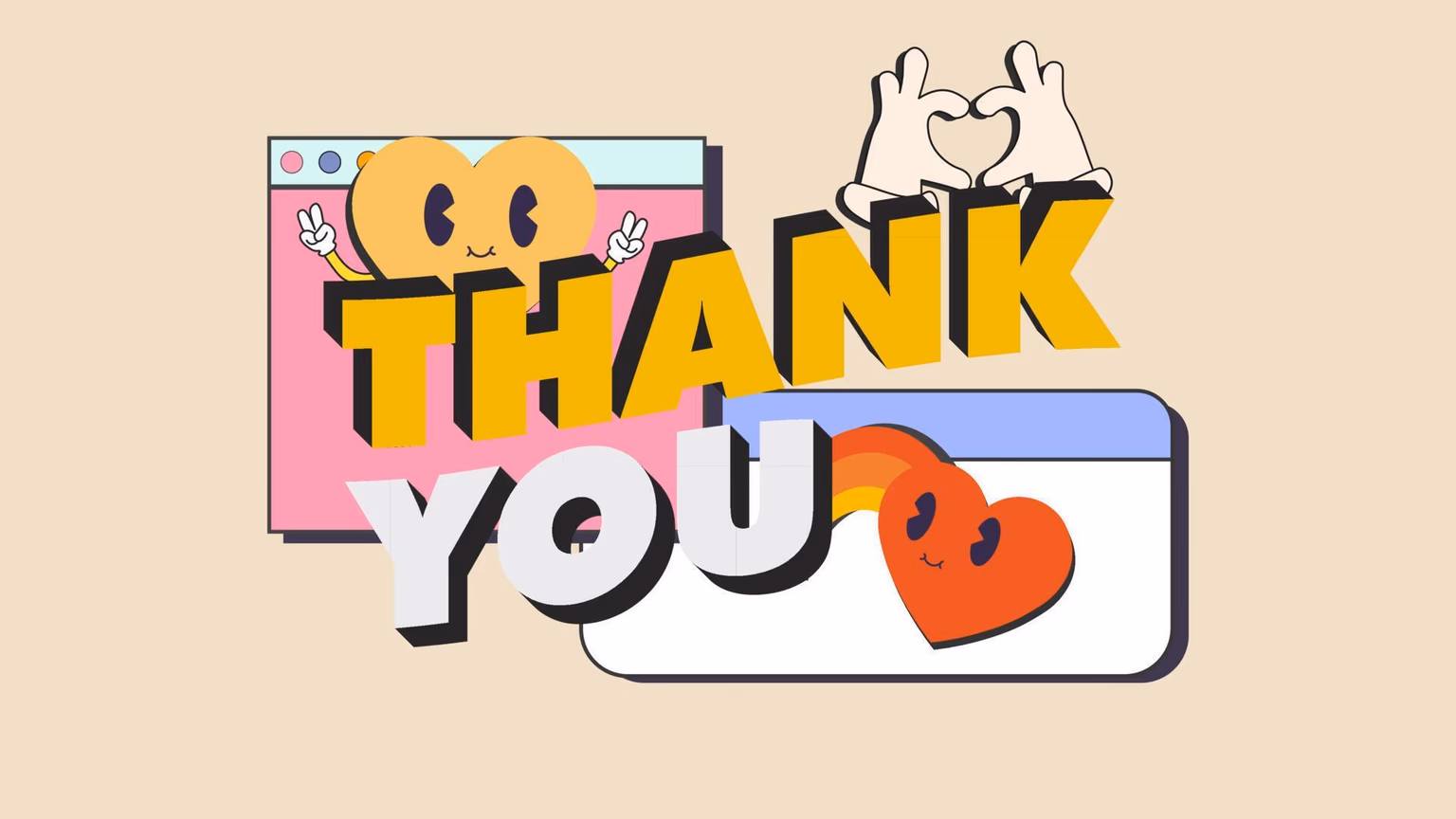 Thank you lettering graphic