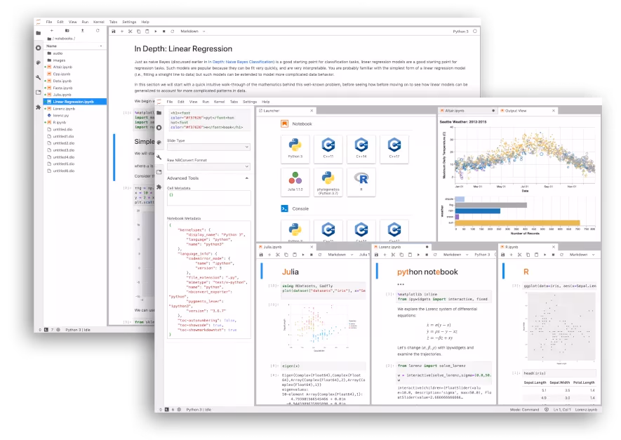 JupyterLab interface preview