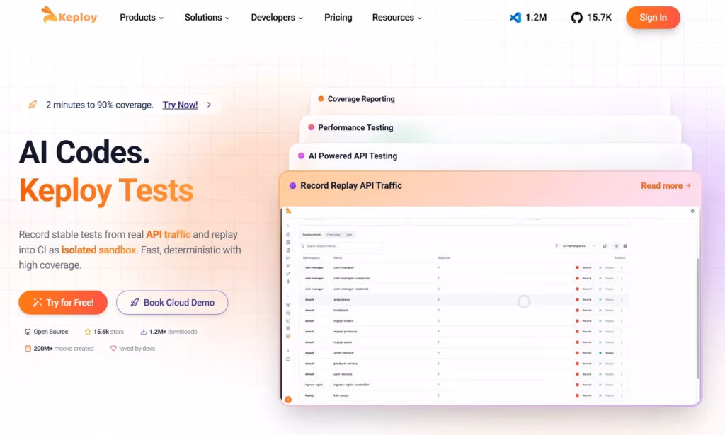 Keploy test automation platform overview