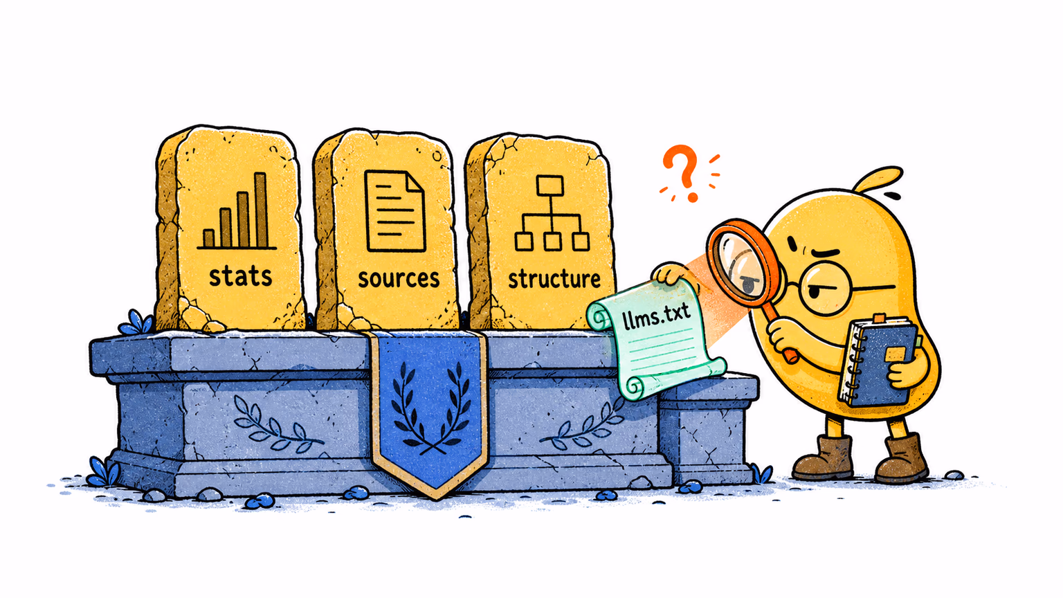 Comparing lightweight llms.txt against structured site evidence